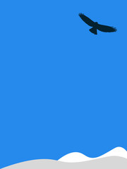Eagle in the mountains