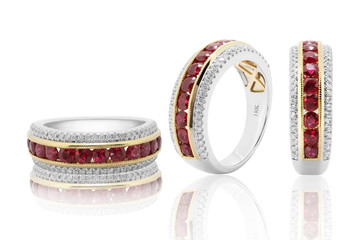 ring  jewelry diamonds with and gemstone emerald ruby and Sapphire jewels  earrings