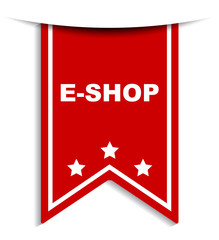 red vector banner eshop