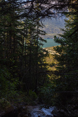 View from trail to lower and upper Dewey lake, Starting from Skagway Alaska 