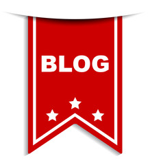 red vector banner blog
