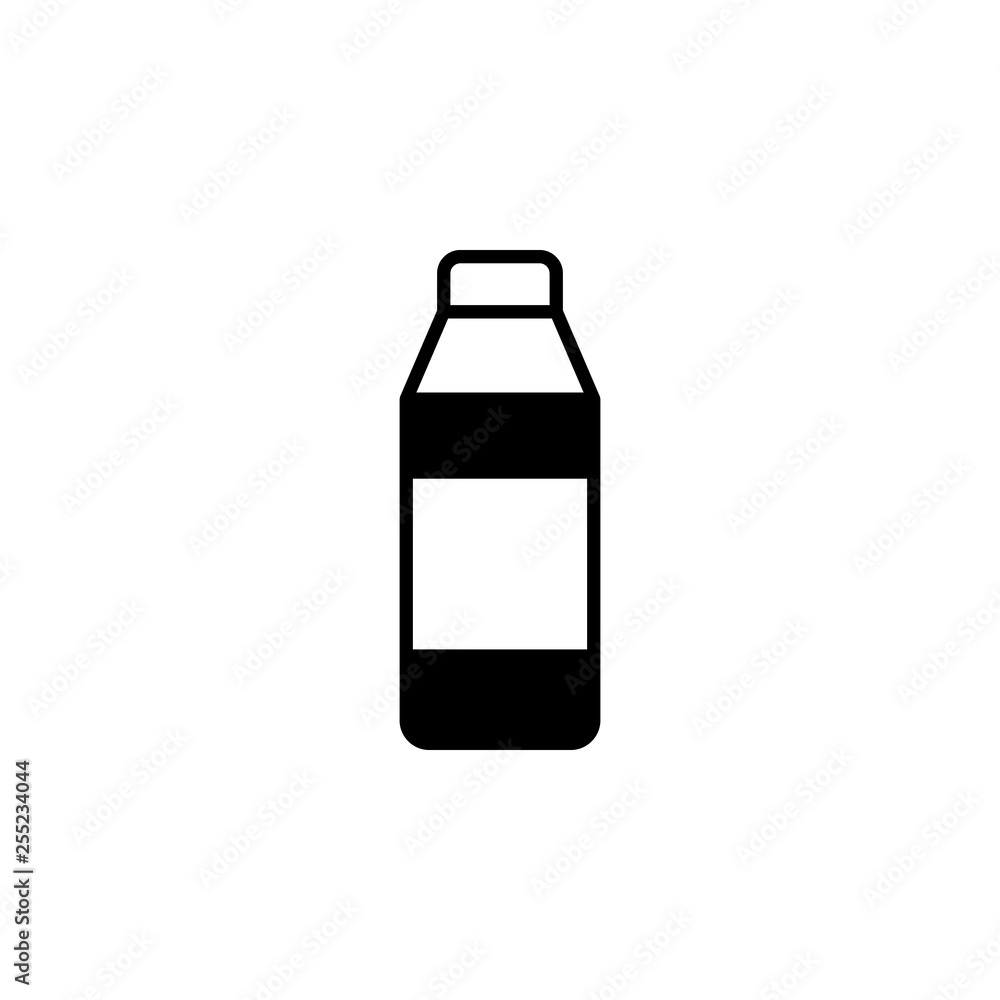 Poster Milk bottle icon vector. Milk bottle vector design. sign design. flat style. Vector EPS 10