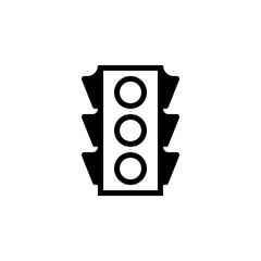 Traffic light icon vector. Traffic light vector design. sign design. flat style. Vector EPS 10