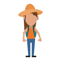 Tourist woman avatar