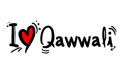 Fototapeta na wymiar Qawwali music style love