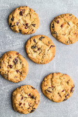 Sweet cookies with raisins.