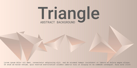 Abstract composition of  triangle.