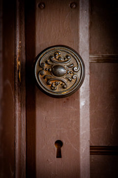 Close up of doorknob