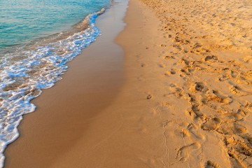 footprints in sand