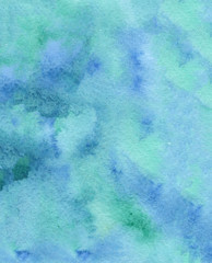 Fototapeta na wymiar handmade watercolor abstract dark blue background