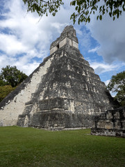 Pyramids in Nation's most significant Mayan city of Tikal Park, Guatemala