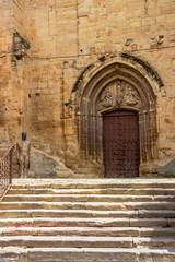 Church of Santa Maria in Viana, Navarre Spain, Gothic exterior detail