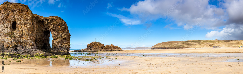 Wall mural Perranporth Beach Cornwall England UK