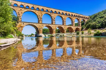 Foto auf Acrylglas Pont du Gard Nîmes, Frankreich. Pont du Gard.