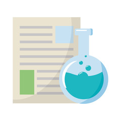 science laboratory flask