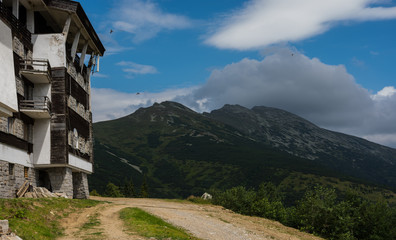 Fototapeta na wymiar Slovak mountains in Tatcara