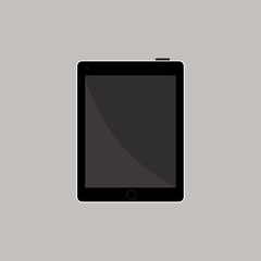 Vector tablet in flat style. Gadget ipad icon. Vector Illustration.