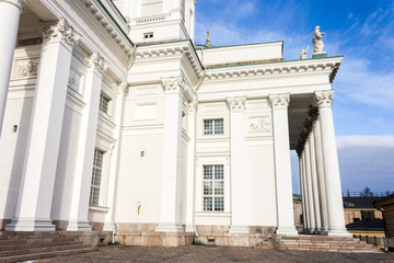 Obraz premium Helsinki, Finland. Helsinki Cathedral (Helsingin tuomiokirkko), a Finnish Evangelical Lutheran cathedral built in 1852 in Neoclassical style