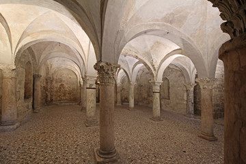 La cripta del Duomo Vecchio a Brescia