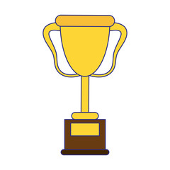 Trophy cup championship blue lines