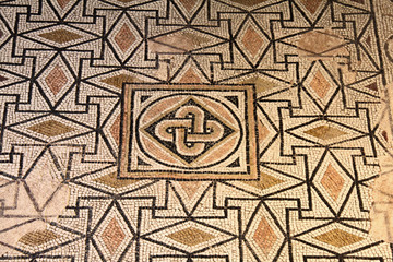 mosaico pavimentale romano; area archeologica delle Domus dell'Ortaglia, Brescia