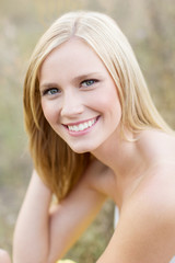 Close up portrait of beautiful smile