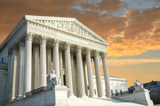 United States Supreme Court Building in Washington DC, USA