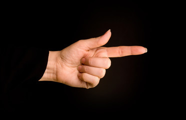 finger point isolated