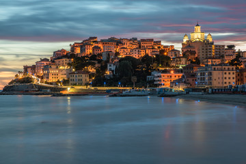 Imperia, Porto Maurizio al tramonto