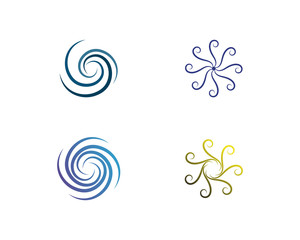 Water nature logo and symbols template icons app