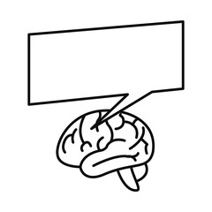 brain creativity speech bubble