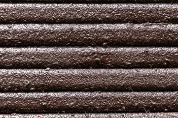 Nahaufnahme Federung Eisenbahnwaggon