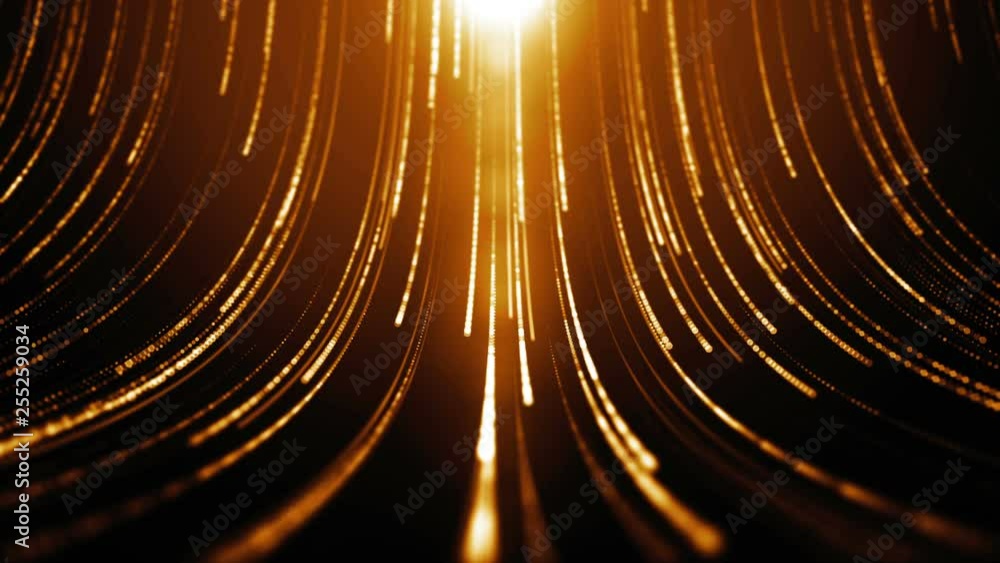 Poster creative texture with shiny particles falling down. winner screan abstract background. party celebra