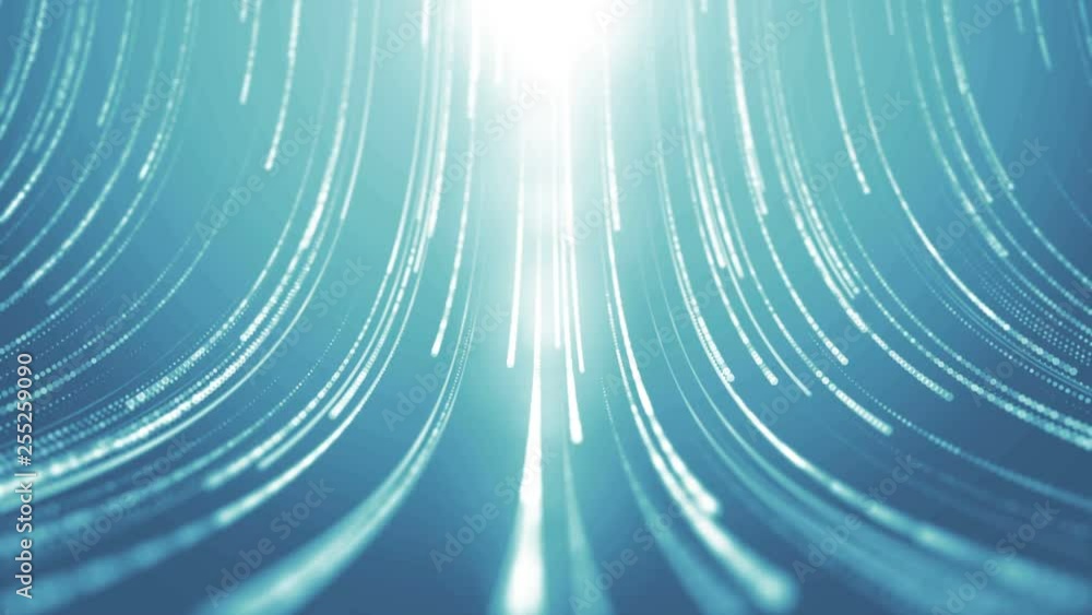 Poster glitter and shiny particles falling down. modern technology abstract background. data transfer conce