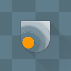 Wireless Shield Protect application button Adaptive icon Material Design illustration
