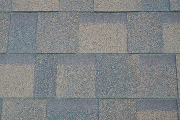 Soft roof, tiles. Different colors of shingles.