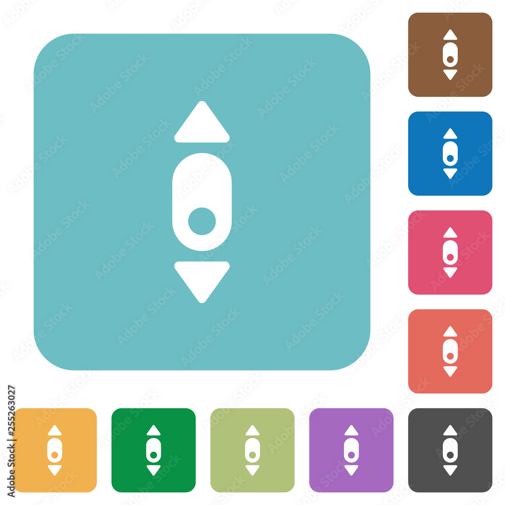 Poster mouse scroll down rounded square flat icons