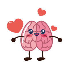 brain cartoon love