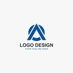 Letter OA initial logo design vector.