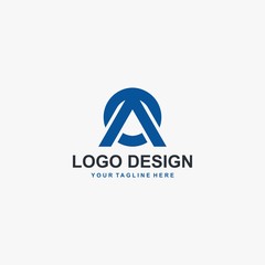 Fototapeta na wymiar Letter OA initial logo design vector.