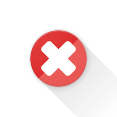 Fototapeta premium X Cross Adaptive icon Material Design illustration