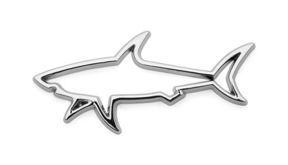 Chrome Shark Decal