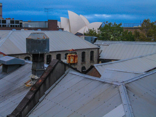 Sydney Opera House, Sydney, NSW, Australia. The most iconic monument in Sydney. Picture taken from public street