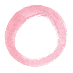 Pink Watercolor Circle Ring