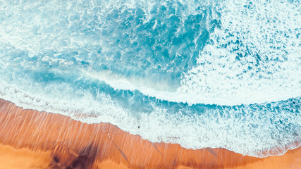 Naklejka na ściany i meble Aerial Australian Beach Landscape, Great Ocean Road