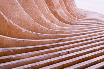 background of couple wooden panels with perspective. bench, concept