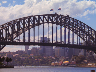 Fototapeta premium Sydney Harbour Bridge. Australia Cityscape Image