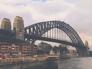 Fototapeta premium Sydney Harbour Bridge. Australia Cityscape Image