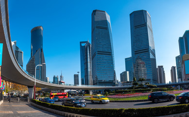 The Pearl Ring Island of Shanghai Lujiazui