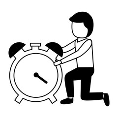 businessmen clock time